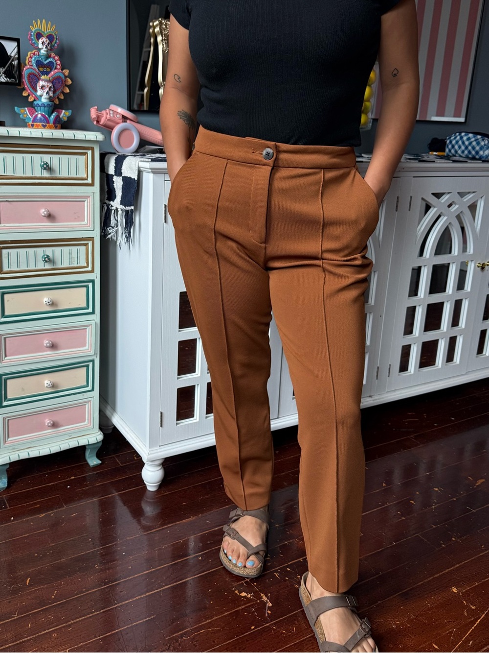 Express Ankle high rise pants